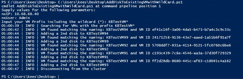 Powershell output