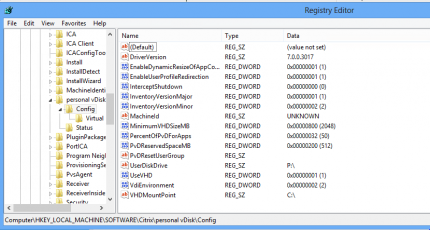 Citrix Personal vDisk