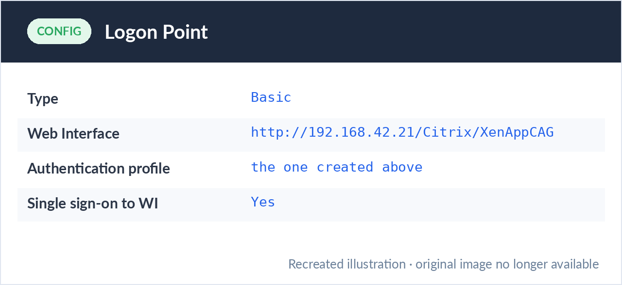 Basic logon point settings