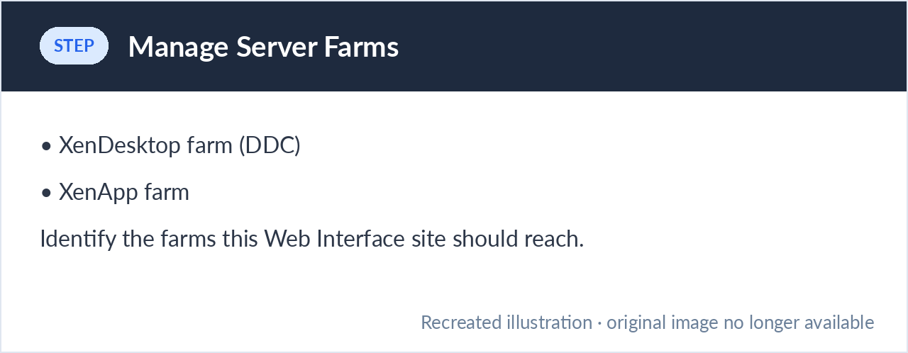 Web Interface server farms