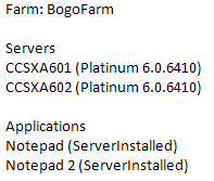 XenApp PowerShell SDK EMail Output